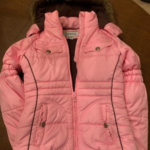 Girls pink London fog jacket